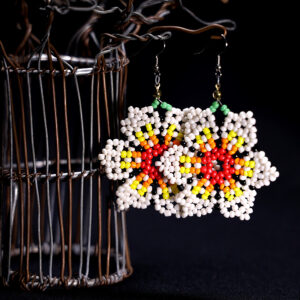 Namaqua Daisy Earrings – Handmade African Jewelry