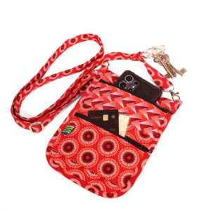 Shweshwe Essential Crossbody Phone Slingbag – Fire