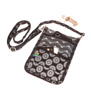 Shweshwe Essential Crossbody Phone Slingbag – Midnight