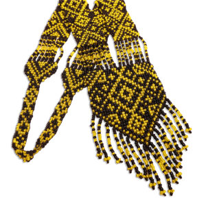 Golden Yellow Long Necklace – Handmade African Jewelry